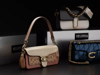 Luxury Handbags Collection 3D model
