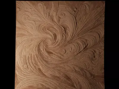 Wind CNC 3d Print High Relief Sand Casting 3D print model