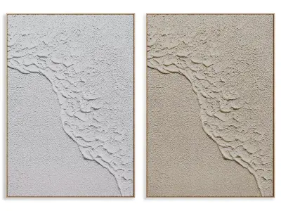 Abstract Painting Frame set 3D model 137