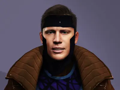 Gambit Deadpool Wolverine Channing Tatum X-man Marvel 3D model