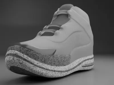 Basketball Shoe For Animation or Videogames Low-poly 3D model