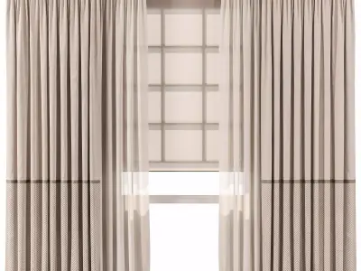  Curtain with Roman Set90 3D model