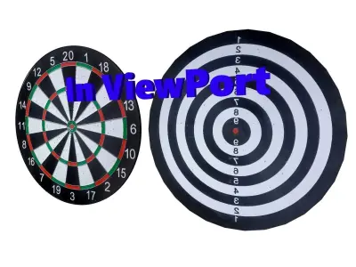 Dartboard - Dart  Low-poly 3D model