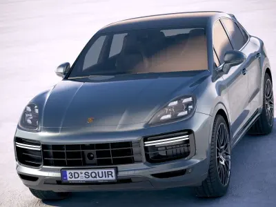 Porsche Cayenne Turbo Coupe 2020 3D model