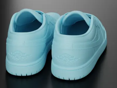 Air Jordan 1 Low Shoe 3D print model