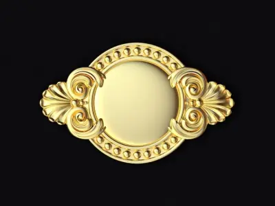 Central decor ornament for furniture 3D model 460