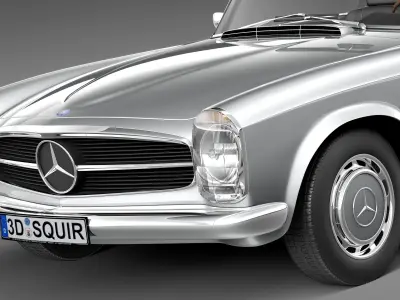Mercedes-Benz SL Pagoda W113 1963-1971 3D model