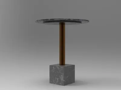 Facy Side Table Low-poly 3D model