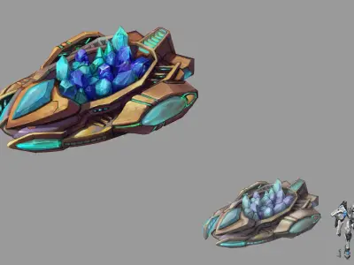 Heterogeneous-maglev transport vehicle 3D model