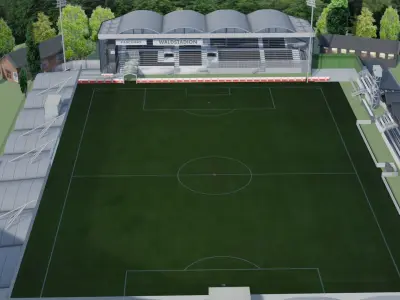 Raiffeisen Arena Pasching Austria Low-poly 3D model