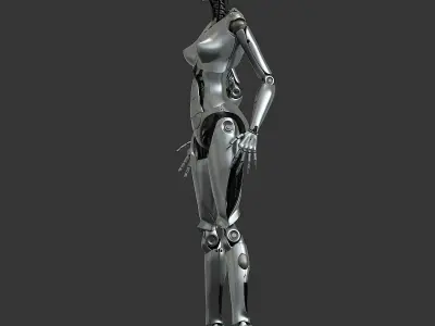 Female Robot 3D model