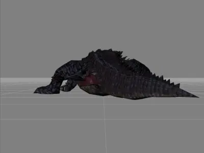 Alligator v1 Low-poly 3D model