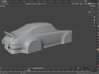 3d printed porsche model 3D print model