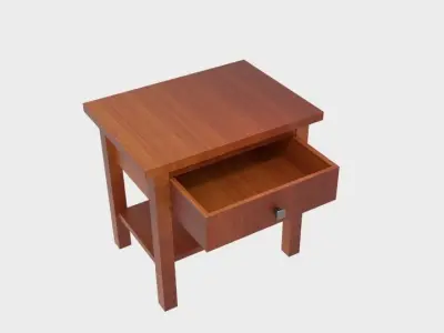  Montego End Table Low-poly 3D model