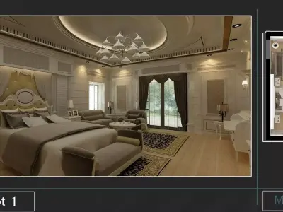 classic Master bedroom  3D model