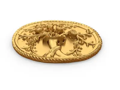 Classic carved decor ornament 404 3D model