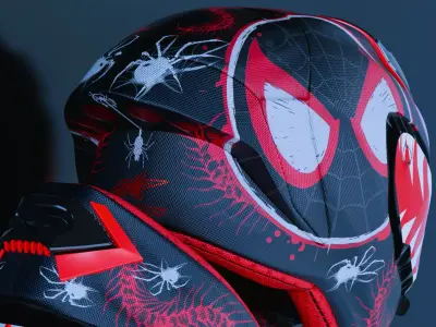 Spider Verse Helmet 3D model