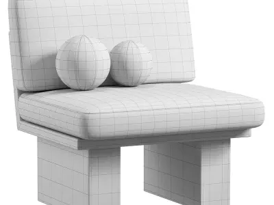 Suelo Modern Outdoor Side Chair By 1stdibs 3D model
