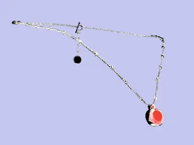 General Ruby Necklace Free 3D model