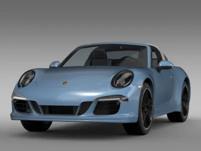 Porsche 911 Targa 4s Exclusive 2015 3D model