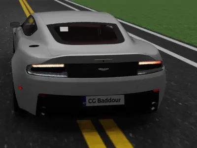 aston martin V12 Vantage 2016 3D model