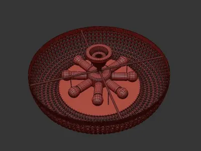 Chandelier Favola E 1 4 60 502 G Corona render 3D model