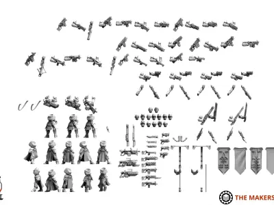 Daughters of War - Warrior Infantry 3D print model