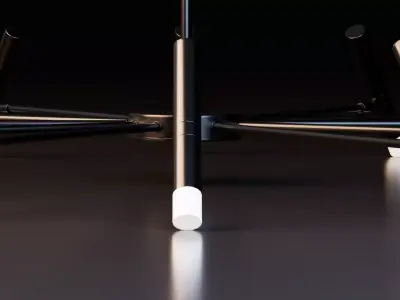 Modern Modular Chandelier Low-poly 3D model