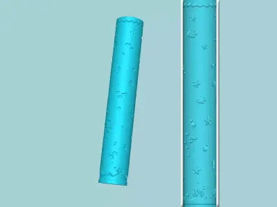 Texture Roll 19 - Deep Sea - Fondant Decoration Maker 3D print model