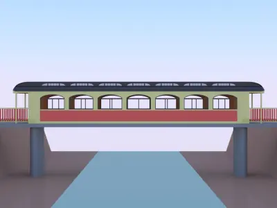 Old tram bridge 3D model