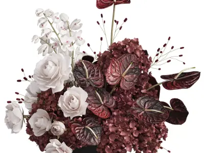 Flower In Vase 120 3D model