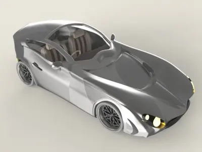 Custom Sport Car Model 3D model