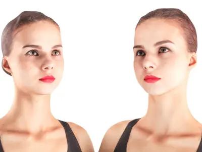 Female sport 16 Low-poly 3D model