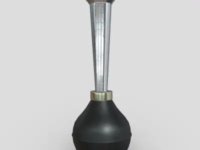 Air Horn Low-poly 3D model