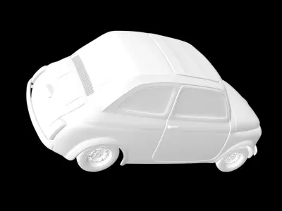 Fiat 500  3D print model