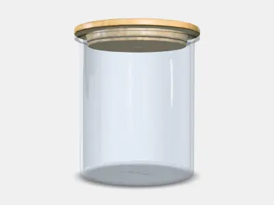 IKEA 365 tin with lid Low-poly 3D model