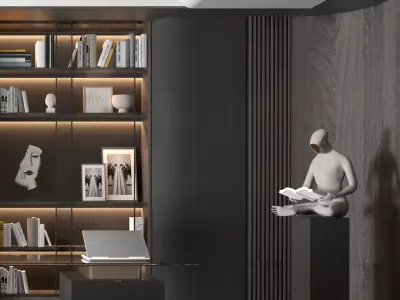 Modern Luxury Home Office 3D model