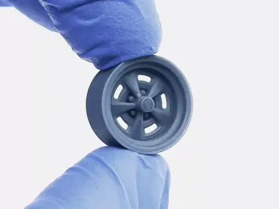 15x8 Pontiac Rallye II Wheel and Brake 3D print model