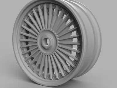 52mm Diameter 12MM HEX RC Wheels Work Emitz 3D print model