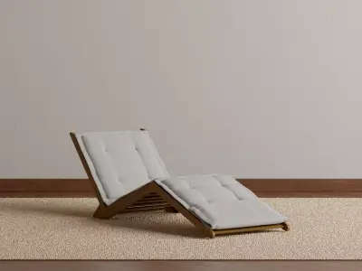 Folded Chaise Lounge 3D model
