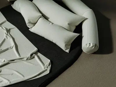 Surreal Bed Rock Interior 3D model