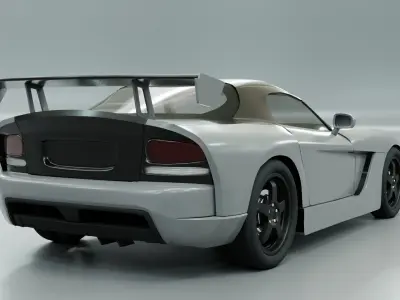 Dodge viper srt10 coupe 2008 3D model