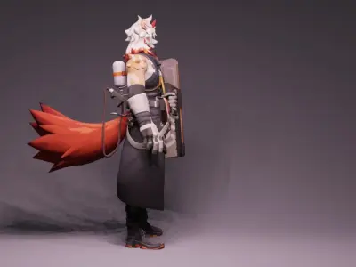 Anime Character - Hung 3D model