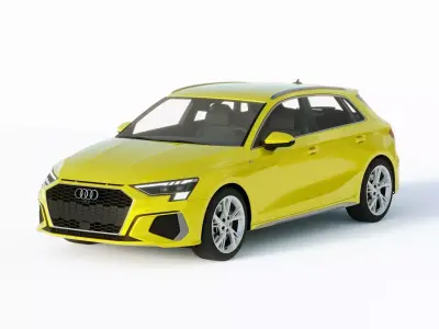 Audi A3 2021 3D model