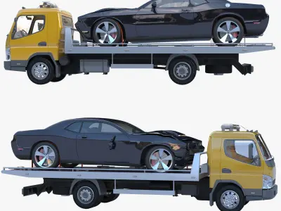 tow truck 3D model