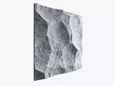 375-RockPanel piece of rock 3D model