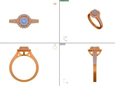 Diamond Ring Free 3D print model
