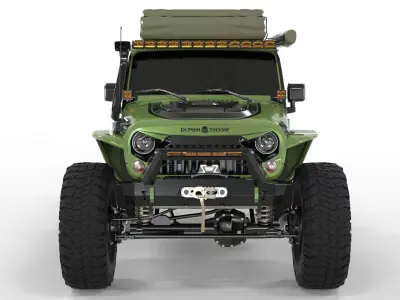 Jeep Rubicon 2018 Off Road 3D model