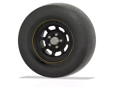 3d printable modern Nascar wheel 3D print model