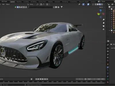 Mercedes-Benz AMG GT Black Series Project One Edition 2021 3D model